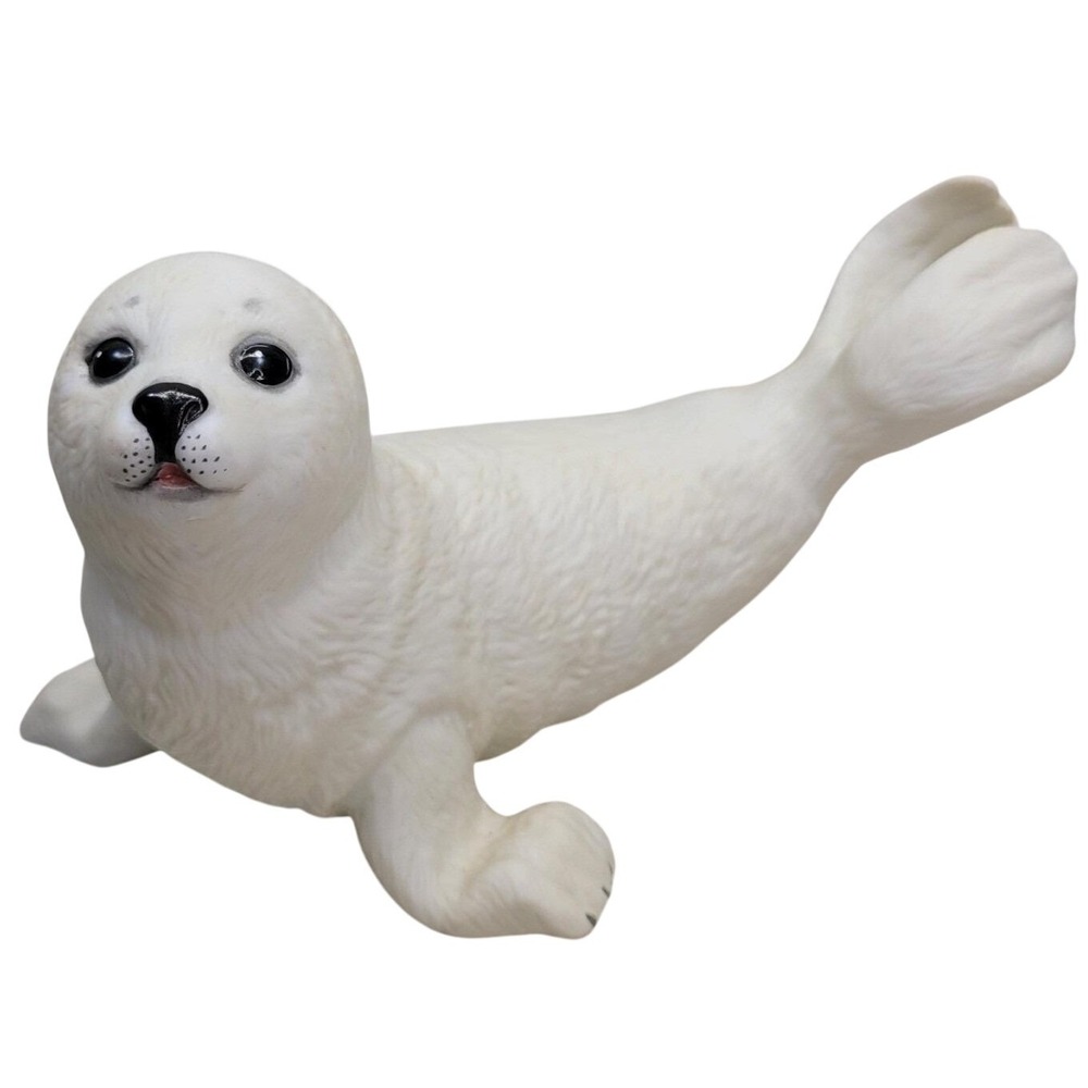 Lenox Harp Seal Lion Pup Otter Figurine 1993 Porcelain Ocean Animal Coastal Vtg